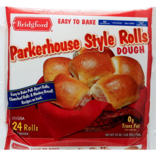 Bridgford Dough, Parkerhouse Style Rolls