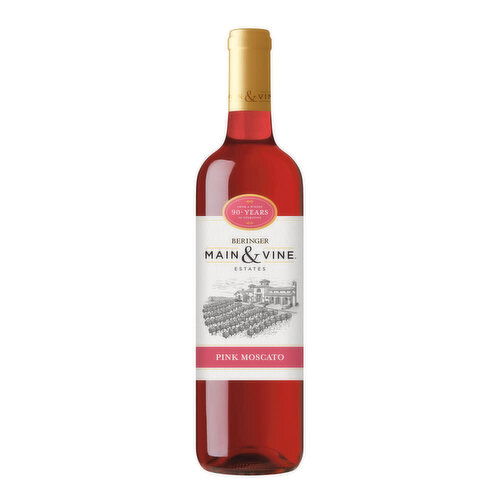 Beringer Main & Vine Pink Moscato California Rose Wine, 750 ml    