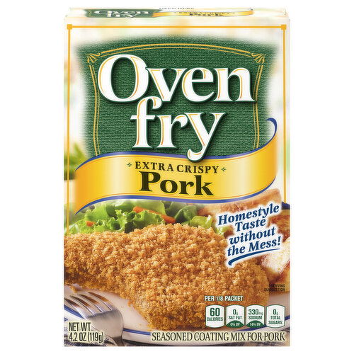 Oven Fry Seasoned Coating Mix, for Pork, Extra Crispy