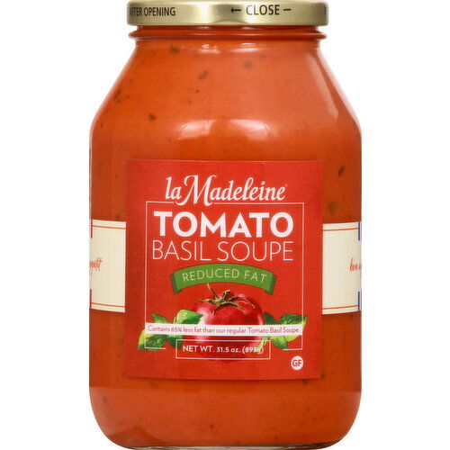 La Madeleine Tomato Basil Soupe, Reduced Fat