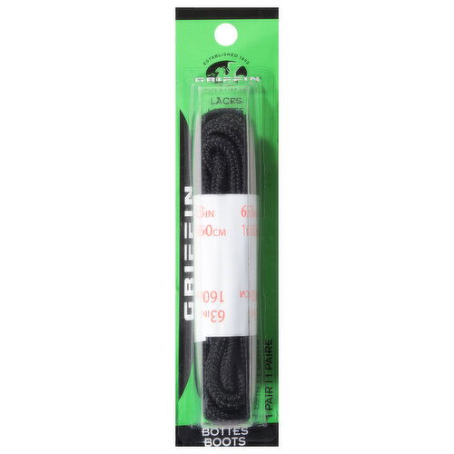 Griffin Black Boot 63 Inch Laces - 1 Each