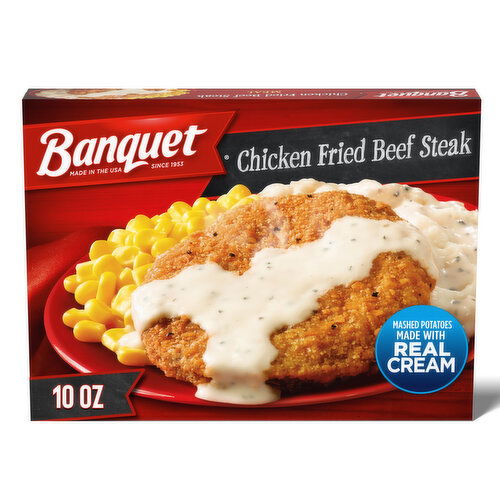 Banquet Classic Chicken Fried Beef Steak, Frozen Meal