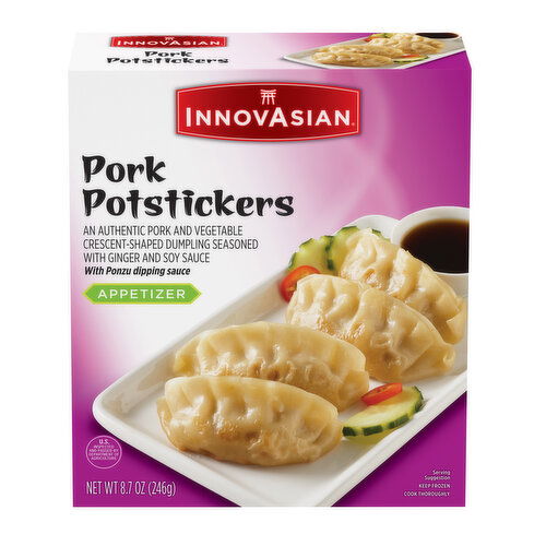 InnovAsian Pork Potstickers with Ponzu Sauce (Frozen)