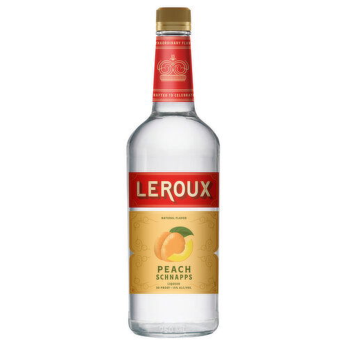 Leroux Peach Schnapps Liqueur, 750 ml    