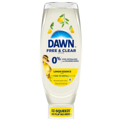 Dawn Lemon Essence Scent Dishwashing Liquid - 24.3 Fluid Ounce
