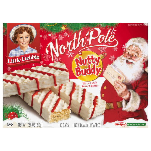 Little Debbie Wafers, with Peanut Butter, North Pole