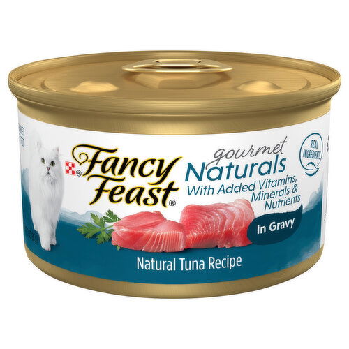 Fancy Feast Cat Food Gourmet Naturals Tuna Recipe In Gravy Brookshire s