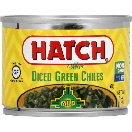 Hatch Green Chiles, Diced, Mild