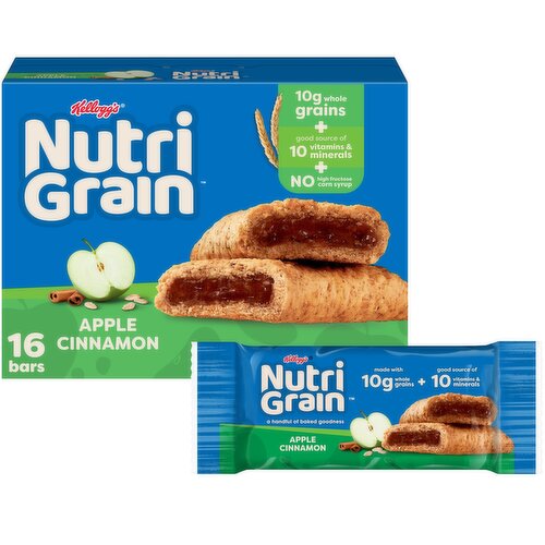 Nutri-Grain Soft Baked Breakfast Bars, Apple Cinnamon, Value Pack - 20.8 Ounce