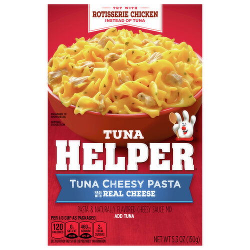 Tuna Helper Cheesy Sauce Mix, Tuna Cheesy Pasta