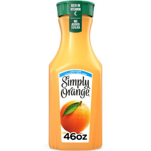 Simply Orange Juice With Calcium - 46 Fluid Ounce