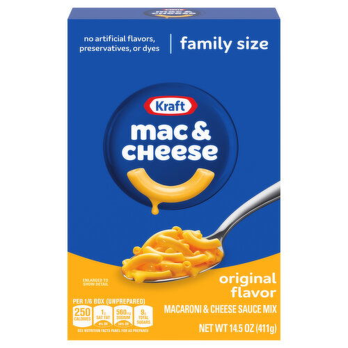 Kraft Macaroni & Cheese, Original Flavor, Family Size