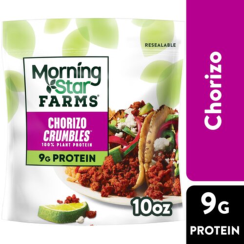 MorningStar Farms Plant Based Crumbles, Chorizo