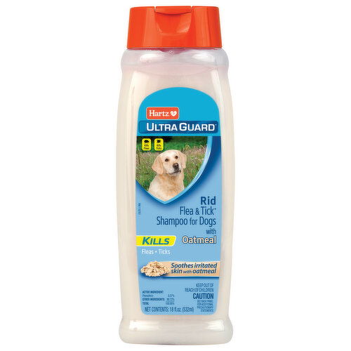 Hartz Rid Flea & Tick Shampoo, Kills