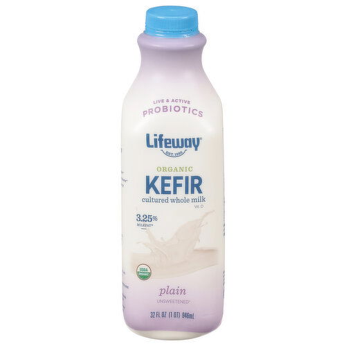 Lifeway Kefir, Organic, Plain, Unsweetened