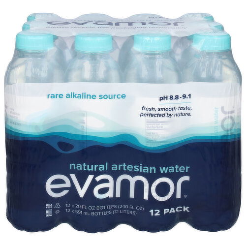 Evamor Water, Artesian, Natural