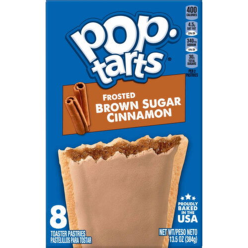 Pop-Tarts Toaster Pastries, Brown Sugar Cinnamon, Frosted