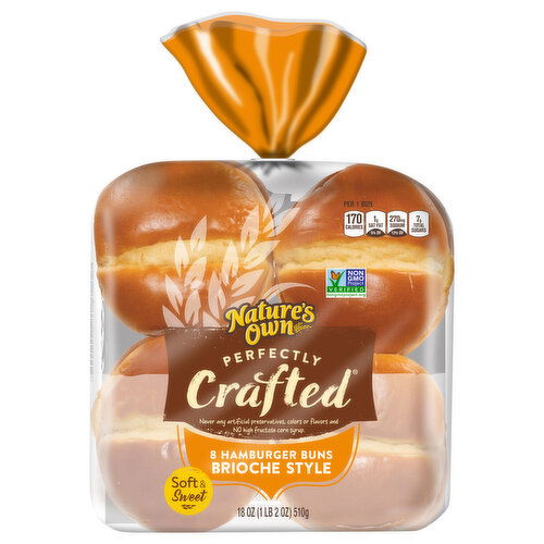 Nature's Own Brioche Style Hamburger Buns - 8 Each