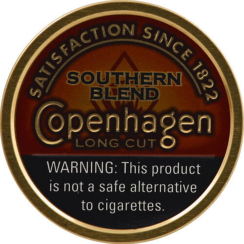 Copenhagen Smokeless Tobacco, Southern Blend, Long Cut