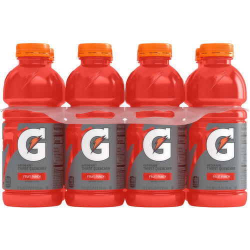 Gatorade Thirst Quencher, Fruit Punch, 8 Pack