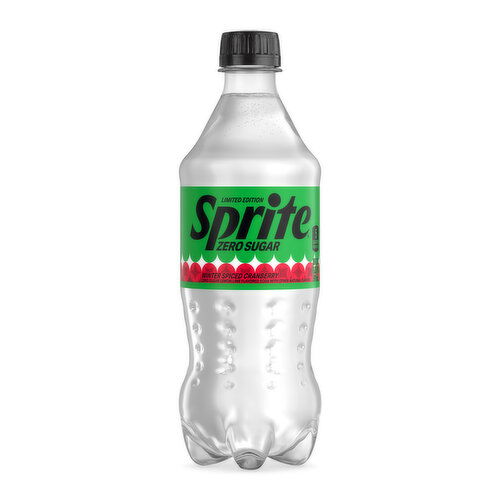 Sprite Winter Spiced Cranberry Zero Sugar Bottle - 20 Fluid Ounce