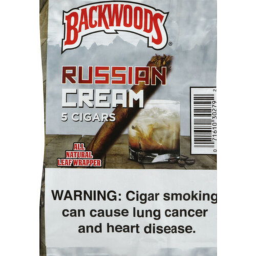 Backwoods Cigar, Leaf Wrapper, Russian Cream