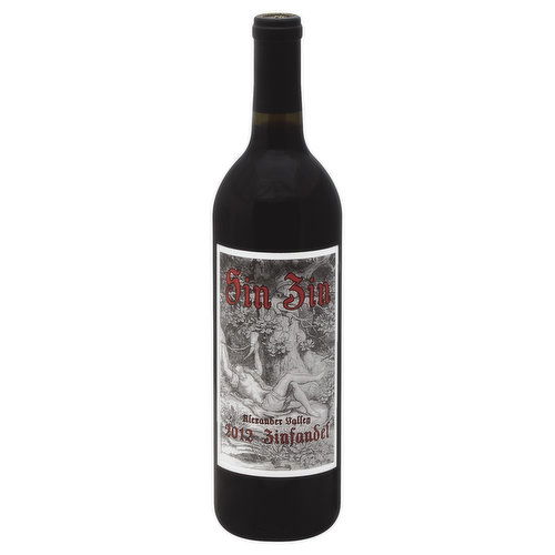 Alexander Valley Zinfandel, Sin Zin, Alexander Valley, 2012