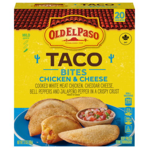Old El Paso Bites Chicken & Cheese Taco - 13 Ounce