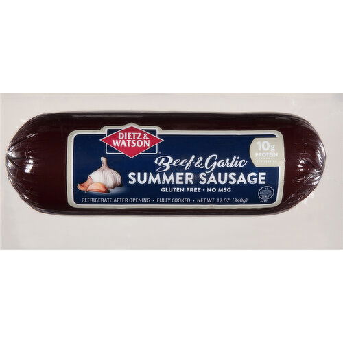 Dietz & Watson Summer Sausage, Beef & Garlic