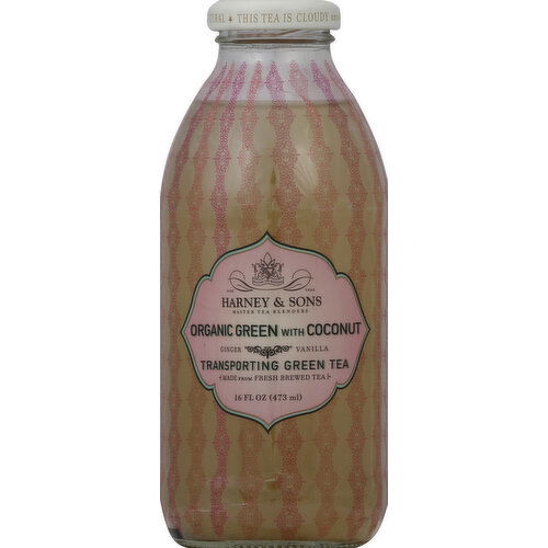 Harney & Sons Green Tea, Transporting, Organic Green, with Coconut