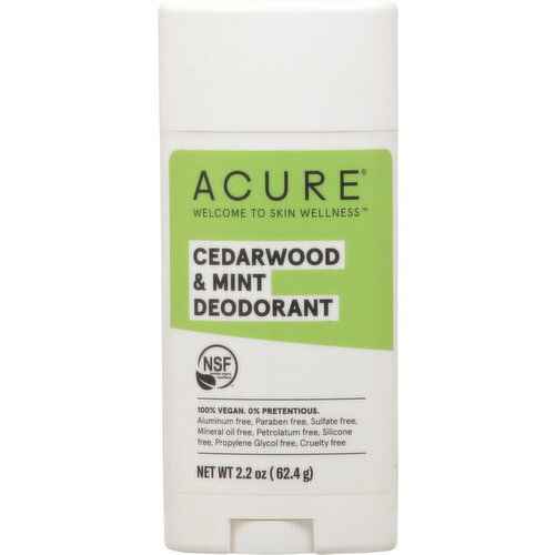 Acure Deodorant, Cedarwood & Mint