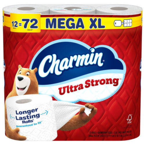 Charmin Bathroom Tissue, Mega Rolls, 2-Ply