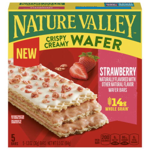 Nature Valley Wafer, Strawberry, Crispy Creamy