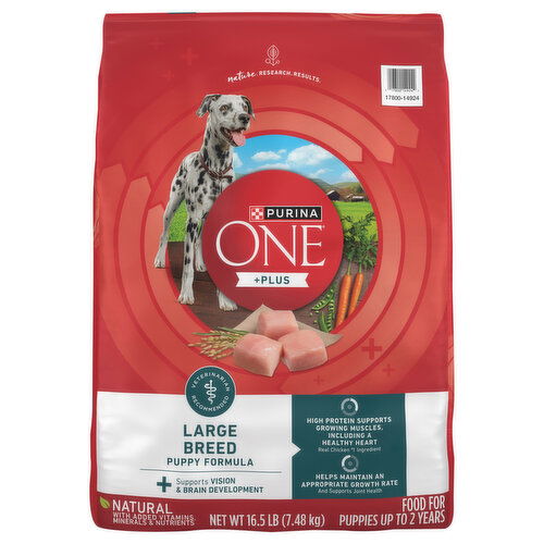 Purina One Natural Large Breed Food for Puppies - 16.5 Pound