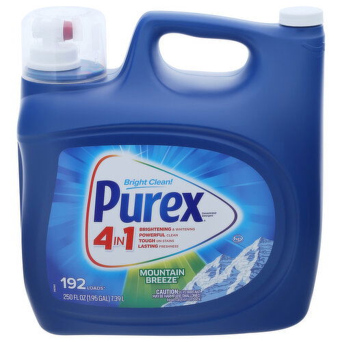 Purex Detergent, Mountain Breeze, 4 in 1