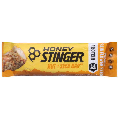 Honey Stinger Nut + Seed Bar, Peanut Sunflower Seed