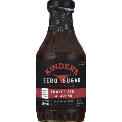 Kinder's BBQ Sauce, Zero Sugar, Smoked Red Jalapeno