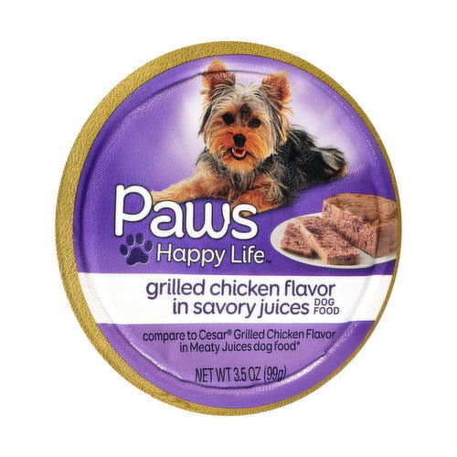 Paws Happy Life Grilled Chicken Flavor In Savory Juices Dog Food FRESH by Brookshire s