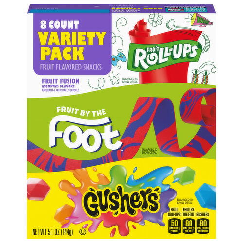 General Mills Fruit Fusion Assorted Flavors Fruit Flavored Snacks Variety Pack - 8 Each