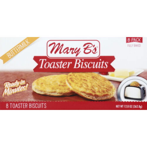 Mary B's Toaster Biscuits, Buttermilk, 8 Pack