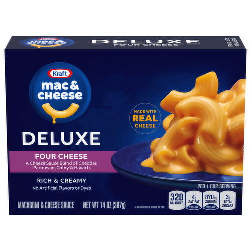 Kraft Deluxe Four Cheese Mac & Cheese - 14 Ounce