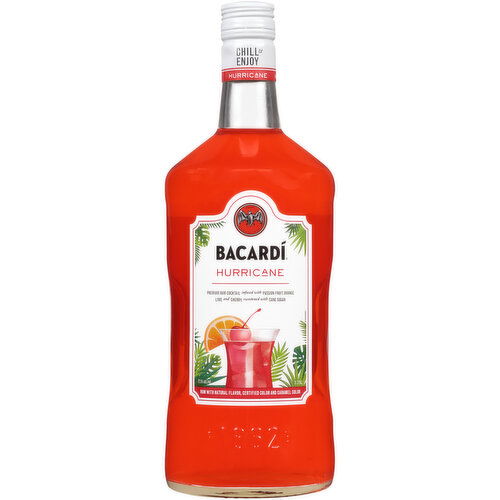 Bacardi Hurricane Classic Cocktail, 1.75 L    