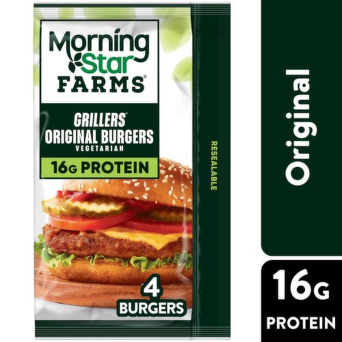 MorningStar Farms Veggie Burgers, Grillers Original