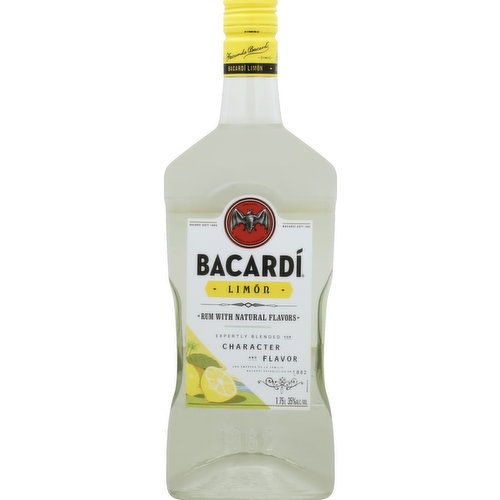 Bacardi Limon Citrus Rum, 1.75 L - 1.75 Liter