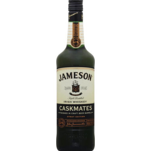 Jameson Whiskey, Irish, Triple Distilled, Stout Edition - 750 Milliliter