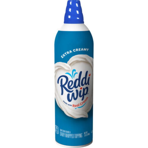 Reddi Wip Extra Creamy Whipped Topping Made with Real Cream