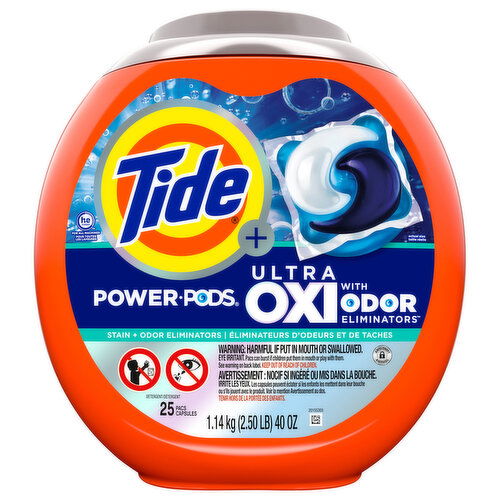 Tide + Detergent, Ultra, Oxi, Power Pods