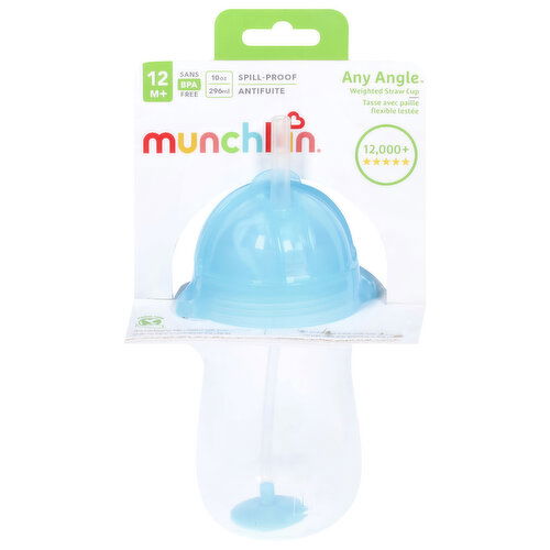 Munchkin Straw Cup, Weighted, 10 Ounce