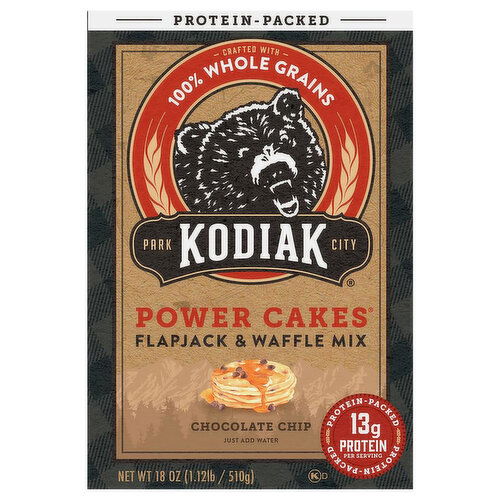 Kodiak Flapjack & Waffle Mix, Chocolate Chip