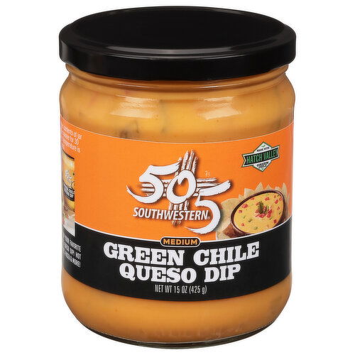 505 Southwestern Dip, Green Chile Queso, Medium - 15 Ounce
